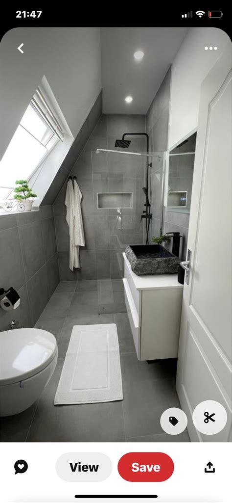 Pin By Sara Tollet On Loft Bathroom In 2024 Small Attic Bathroom