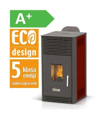 Piec Ferroli stalowy na pellet 8 kW breta aria Cena Opinie Kotły