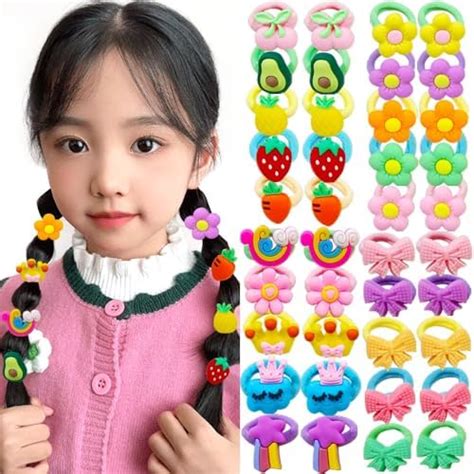 Amazon Pcs Baby Hair Ties No Damage Ponytail Holders Hair Bands