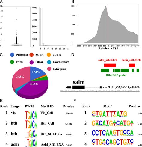 The Analysis Results Of Hth Chip Seq Data A The Length Distribution