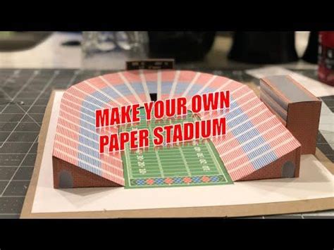How To Build Your Own Paper Stadium!! in 2024 | Paper, Stadium, Build ...