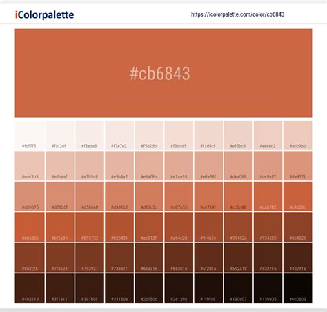 Terra Cotta Color Chart