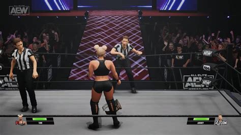 Aew Fight Forever Toni Storm Vs Aubrey Edwards Falls Count Anywhere