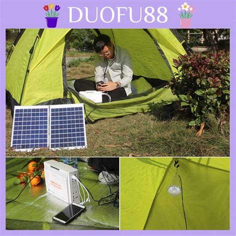 𝑫𝑼𝑶𝑭𝑼 Outdoor Portable Solar Panel System Generator Camping Equipment Battery Power Supply