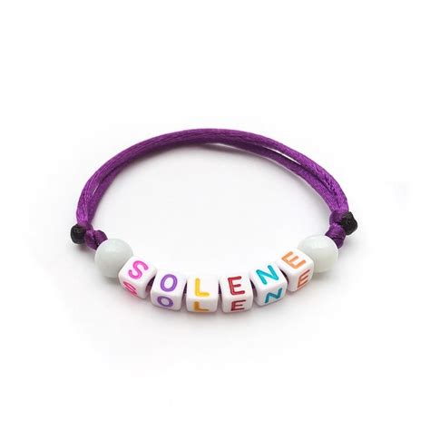 Bracelet Solene Personnalis R Versible Imperm Able Avec Texte Message