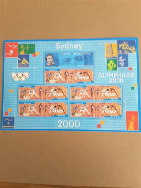 Timbre Bloc Feuillet Neuf De Jeux Olympiques De Sydney De Eur