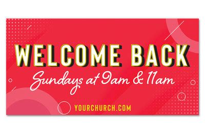 Outdoor Church Welcome Banners | Church Banners