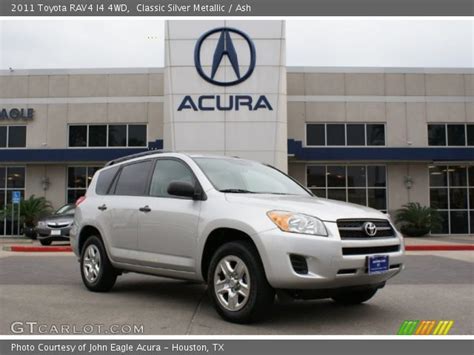 Classic Silver Metallic 2011 Toyota Rav4 I4 4wd Ash Interior