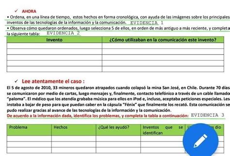 Ordena en una línea de tiempo estos hechos en forma cronológica con