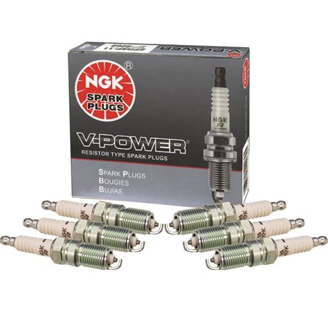 Jaguar Spark Plug Set 6 Pieces V Power Gap 0 060 NGK 4195542KIT