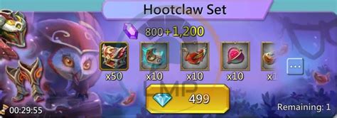 Hootclaw Set Pack Lords Mobile Lords Mobile Pro