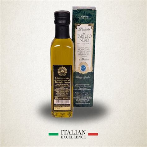 Extra Virgin Olive Oil With Black Truffle 100 Ml Marini Tartufi En