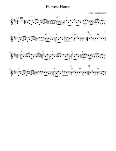 Traditional music - Harvest Home Sheet music for Piano (Solo) | Musescore.com