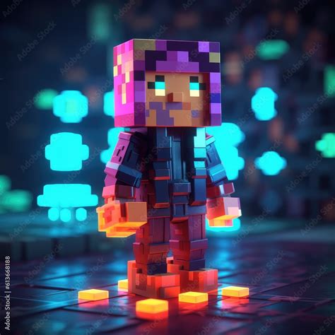 pixelated human character, illustration in pixel art style, computer ...