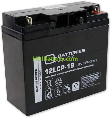 Bater A De Plomo Agm C Clica Q Batteries Lcp V Ah