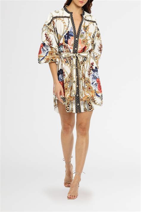 Hire Blouson Sleeve Shirt Dress In Reign Supreme Camilla Glamcorner