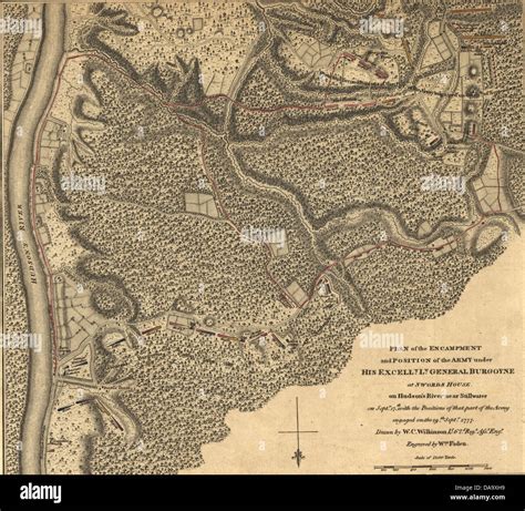 Battle Of Saratoga 1777 Map Hi Res Stock Photography And Images Alamy