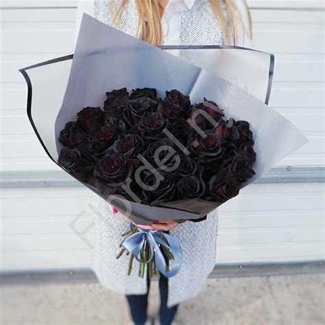 Black rose bouquet