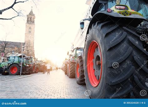 Farmers Union Protest Strike Against Government Policy In Germany