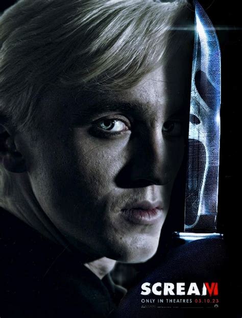 Draco Malfoy into scream poster