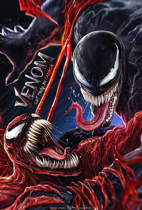 Download Carnage And Venom Fight Wallpaper | Wallpapers.com