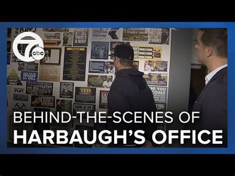 Jim Harbaugh gives office tour : r/CFB