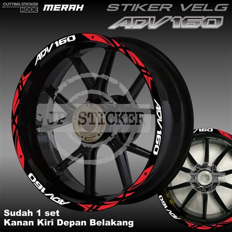 Jual Stiker Velg Sticker Velk Honda Adv Jp Shopee Indonesia