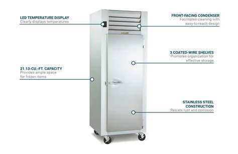 Traulsen Rlt Nut Fhs Spec Line One Section Reach In Freezer