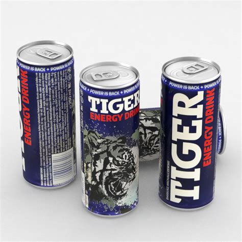 Beverage Can Tiger Energy Drink 250ml 3d Model 24 Max Free3d