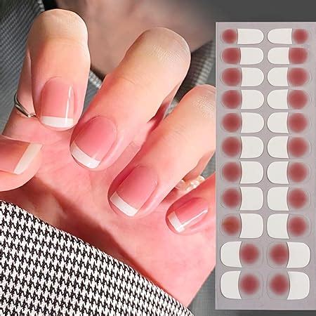 Set Unghie Adesive In Gel Nail Stickers Smalto Adesivo Per Unghie Lima