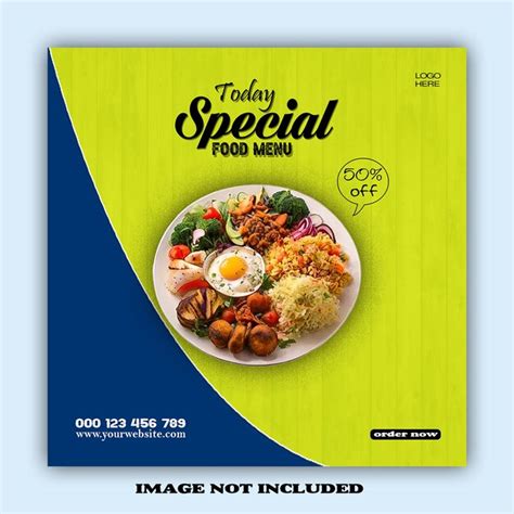 Premium Psd Psd Food Social Media Promotion And Instagram Banner Post