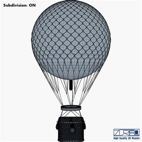 Hot Air Balloon V 3D Model TurboSquid 1241267