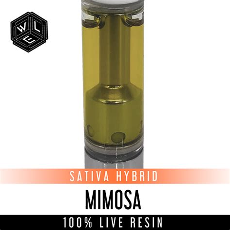 White Label Extracts Mimosa 100 Live Resin Cartridge 1 Gram Leafly