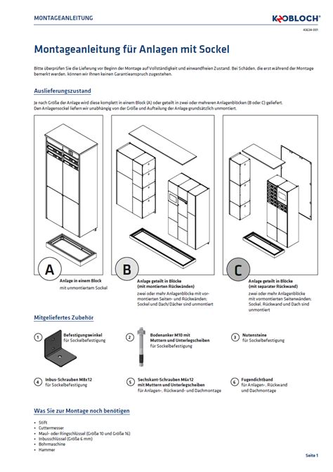 Anleitungen Max Knobloch Deutschlands Ltester Briefkastenhersteller