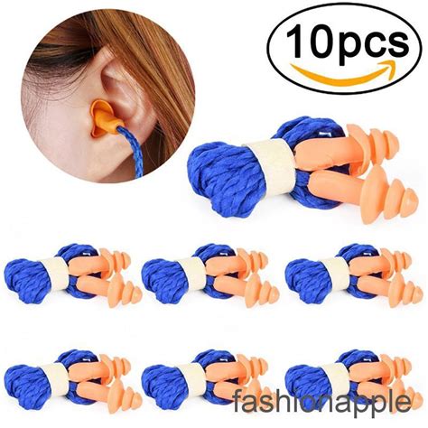 Faph Pcs Soft Silicone Corded Ear Plugs Reusable Hearing Protection