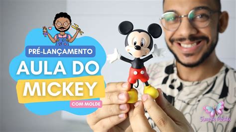 Aula do Mickey em Biscuit PRÉ LANÇAMENTO do Molde Casal de Ratinhos M