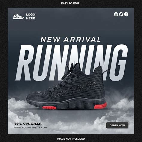 Sports Shoe Social Media Post PSD 37 000 High Quality Free PSD