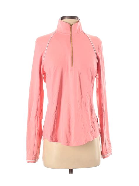 Clover By Bobby Jones Solid Pink Track Jacket Size S 85 Off Thredup