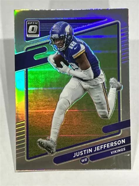 JUSTIN JEFFERSON 2021 Panini Donruss Optic Holo Prizm Silver Minnesota