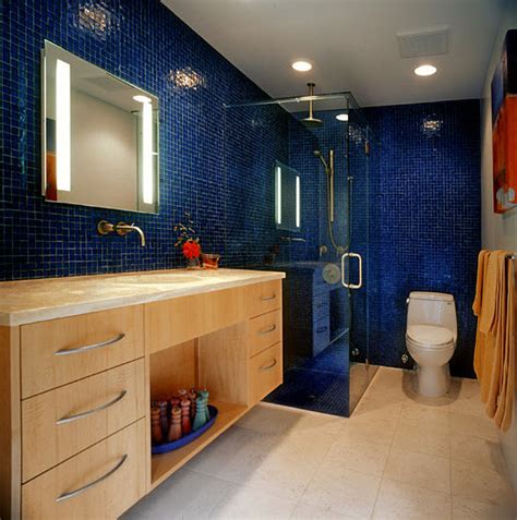 40 dark blue bathroom tile ideas and pictures 2022