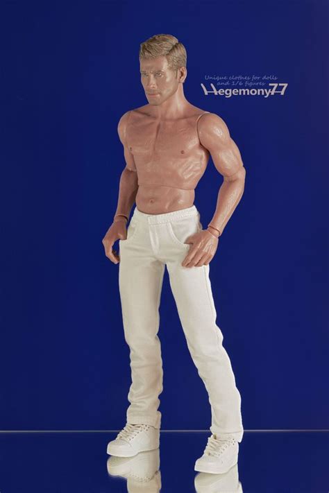 Scale Hot Toys TTM Action Figure In White Slim Jeans Pants Hegemony Clothes For