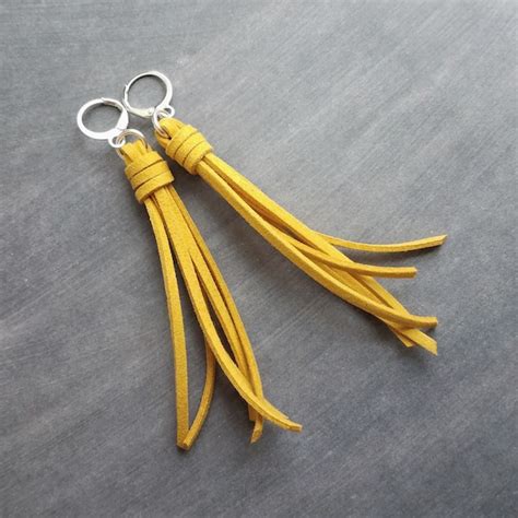 Lever Back Mustard Earrings Etsy