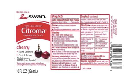 SVVan Magnesium Citrate Saline Laxative Cherry 2 Pack IFitness Mag