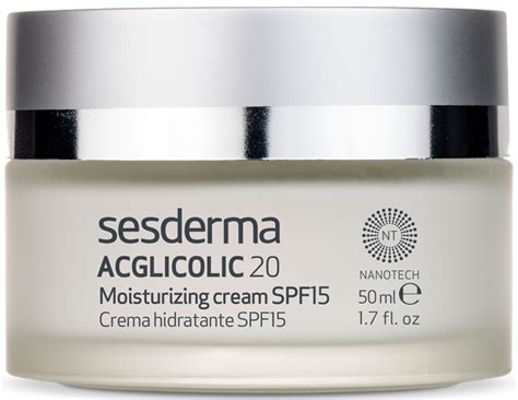 Sesderma ACGLICOLIC 20 Moisturizing Cream SPF 15 ingredients (Explained)