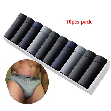Sous V Tements Sexy En Coton Pour Hommes Culottes Genci Slips Bikini Jockstrap Br Silien Doux