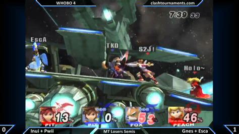 Whobo Inui Pwii Vs Gnes Esca Mid Tiers Ssbb Youtube