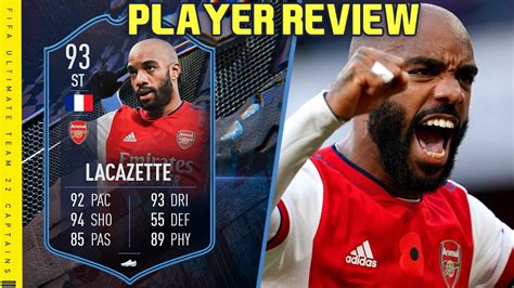 ENDGAME CARD 93 FUT CAPTAINS LACAZETTE PLAYER REVIEW FIFA 22