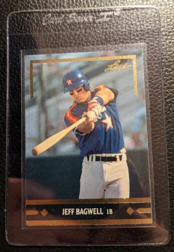 Gold Leaf Rookies Bc Jeff Bagwell Rookie Card Rc Houston Astros