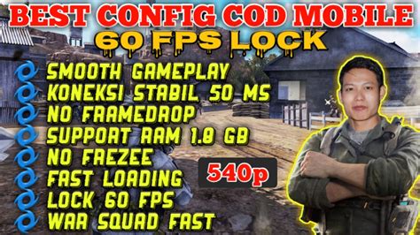 Best Config Codm Terbaru Fps Lock Fix Lag Call Of Duty Mobile