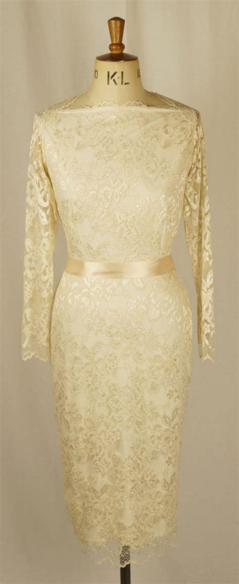 Baylis Knight Cream Nude Cafe Latte Lace Long Sleeve Slash Etsy